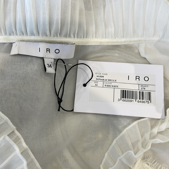 IRO Rachelle sheer pleated blouse - Picture 4 of 9